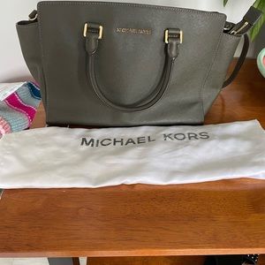 Michael Kors forest green satchel